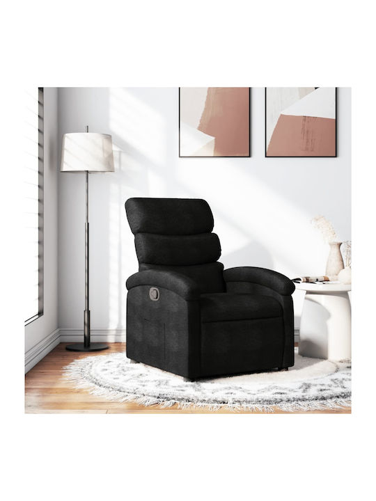 Relax Armchair with Footstool Black 70x92x99.5cm