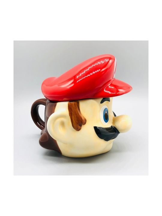 Mug Ceramic with Lid Beige 400ml