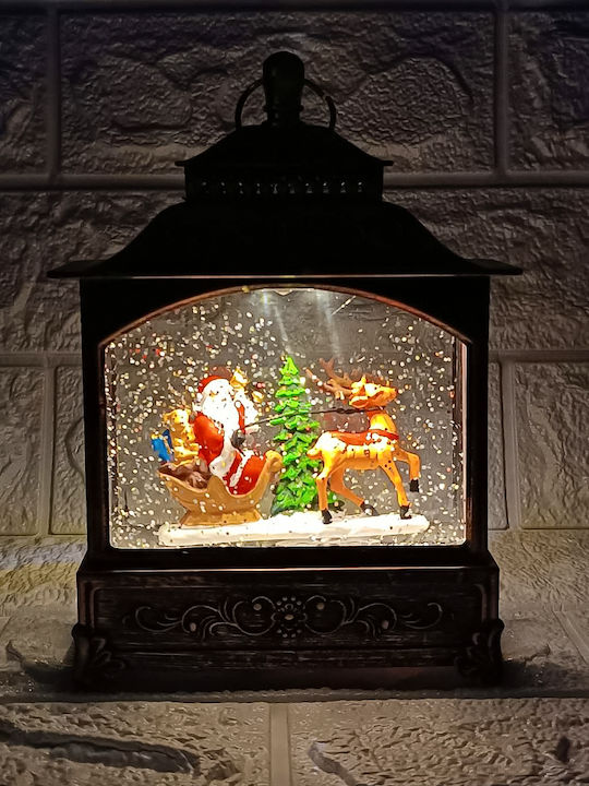 Weihnachtliche Schneekugel Beleuchtet 13.5x5x19cm 1Stück