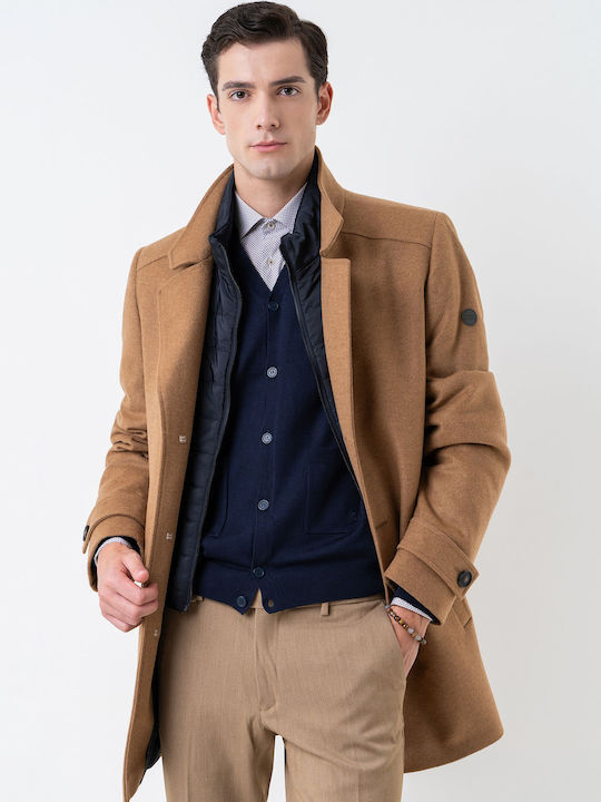 Herren Mantel Camel.