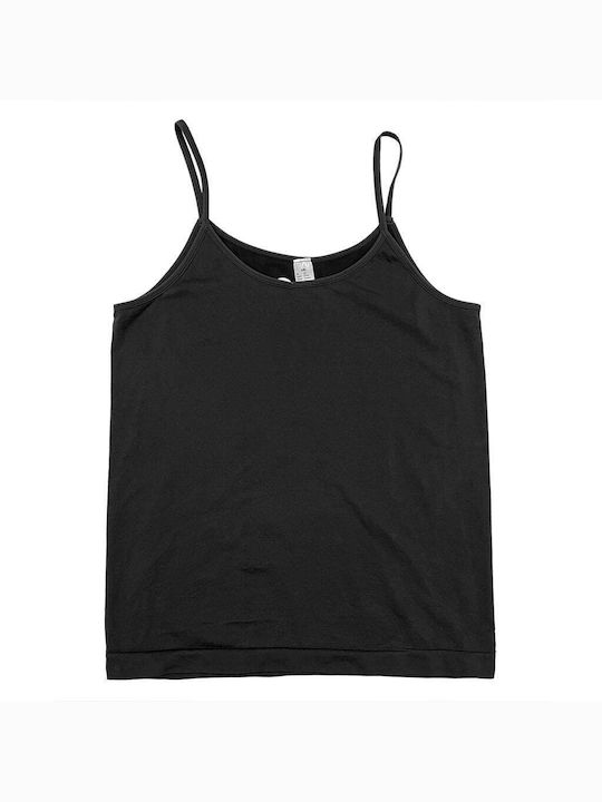 Women's T-Shirt with Spaghetti Strap Black/Beige/White 3Pack