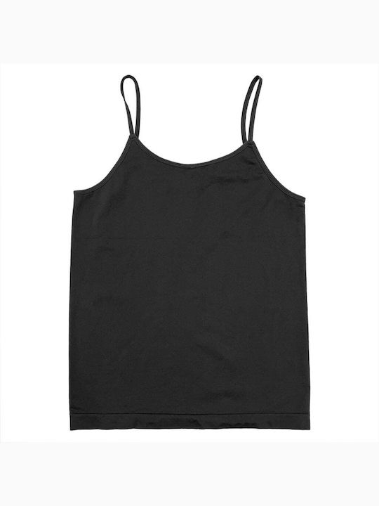 Women's T-Shirt with Spaghetti Strap Black/Beige/White 3Pack