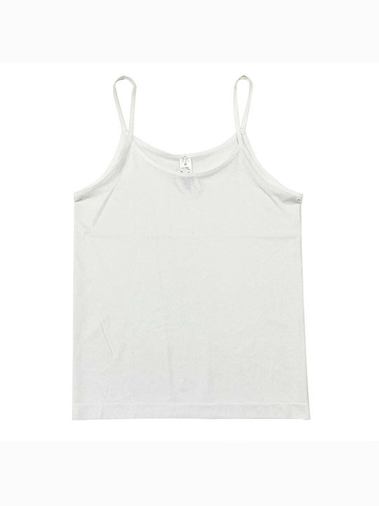 Women's T-Shirt with Spaghetti Strap Black/Beige/White 3Pack