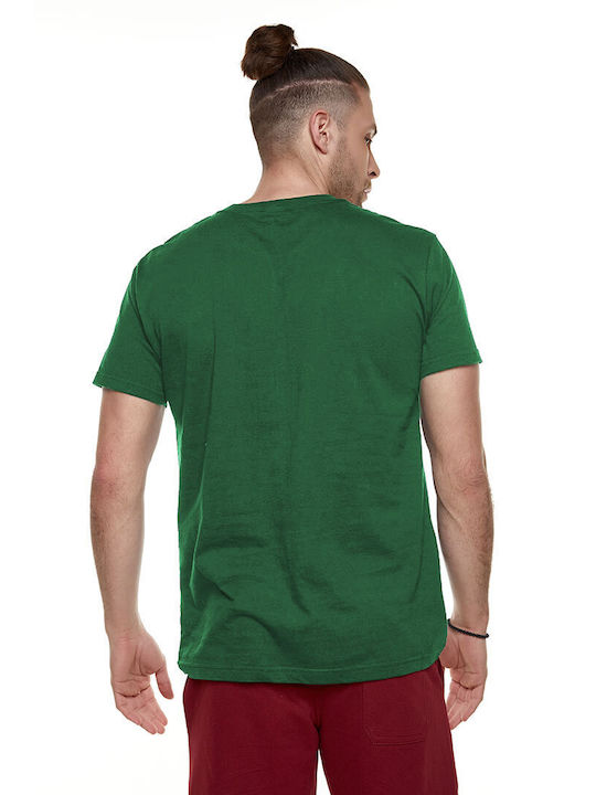 Bodymove T-shirt Bărbătesc cu Mânecă Scurtă Marin Green