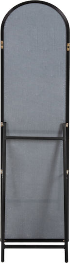 HomeMarkt Oglindă De Podea Cu Cadru Metalic Negru 160x40cm