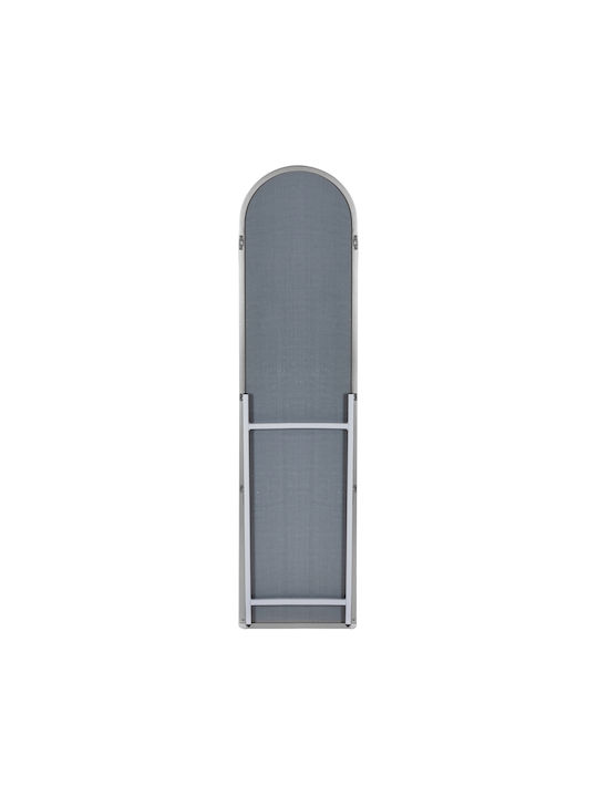 Freebox Boden- oder Standspiegel Gewölbt mit Silber Aluminium Rahmen 160x40cm