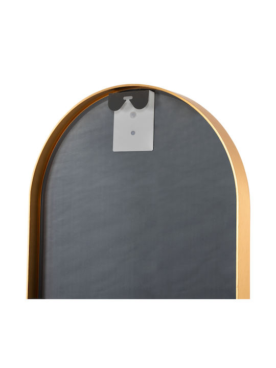 HomeMarkt Wandspiegel Ganzkörper Oval mit Gold Metallisch Rahmen 149x38.5cm 1Stück