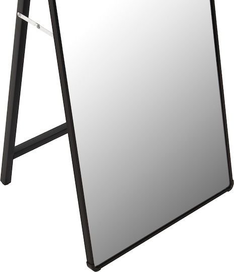HomeMarkt Oglindă De Podea Cu Cadru Metalic Negru 160x40cm