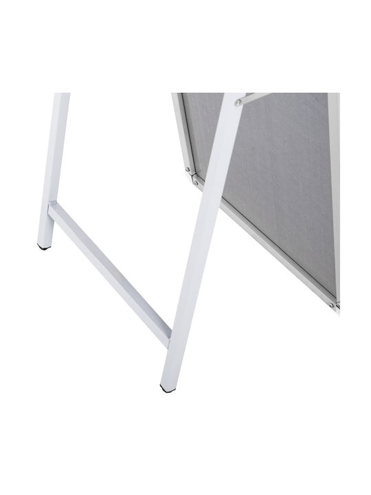 Freebox Boden- oder Standspiegel Gewölbt mit Silber Aluminium Rahmen 160x40cm