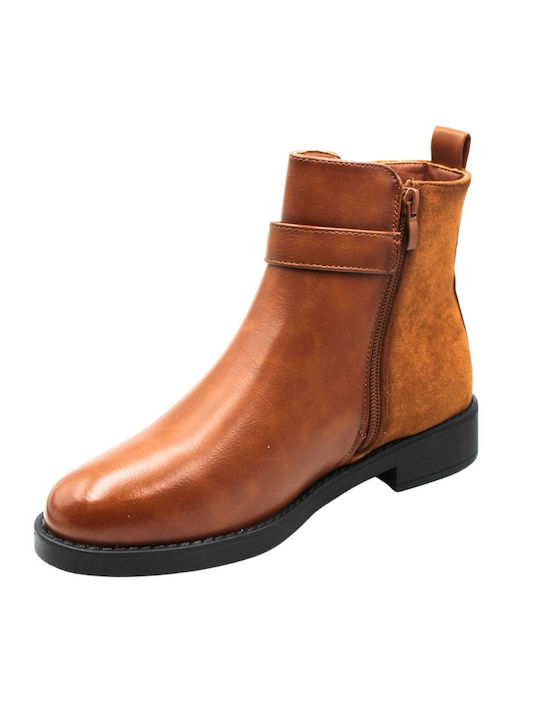 Plato Wildleder Damen Knöchelstiefel Braun