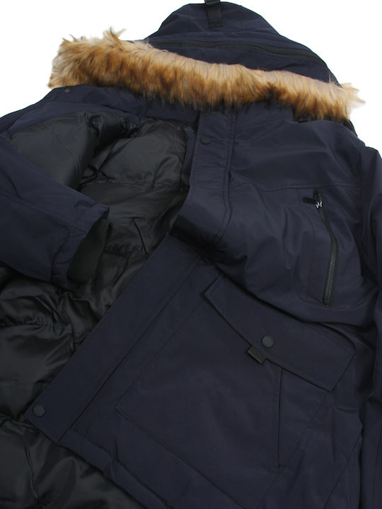 Übergröße Große Größen Winter Jacke Blue
