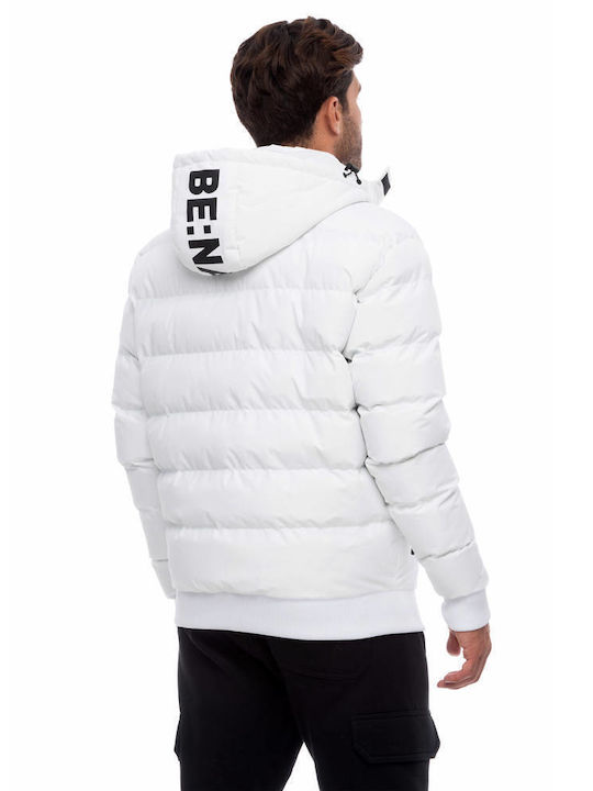 Emerson Herren Winter Jacke Bomber Λευκό