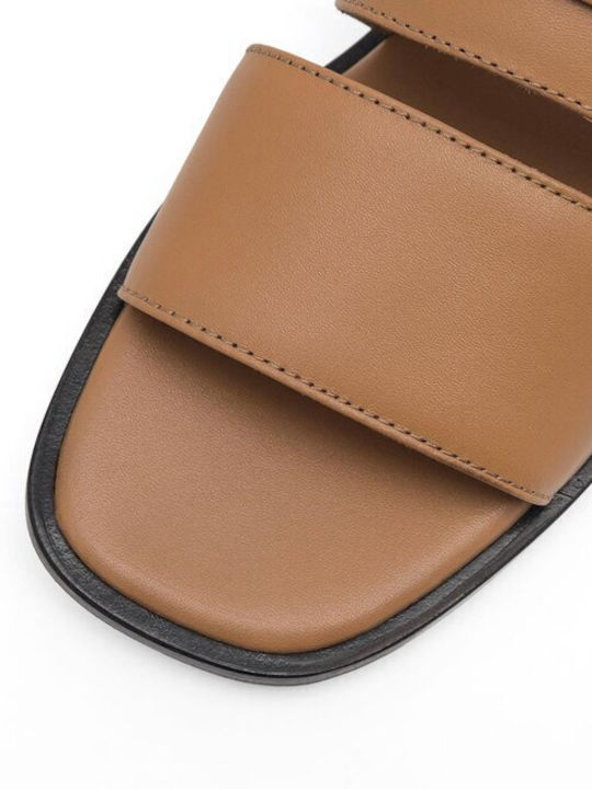 Damen Flache Sandalen in Braun Farbe