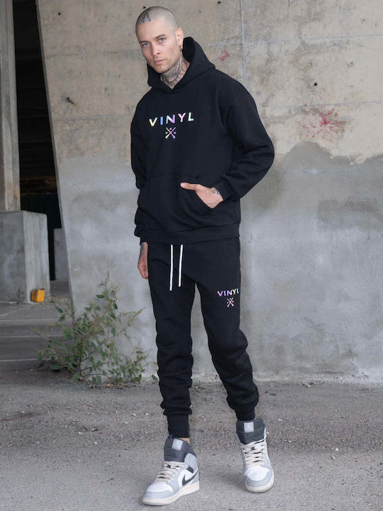 Φούτερ με Κουκούλα Black