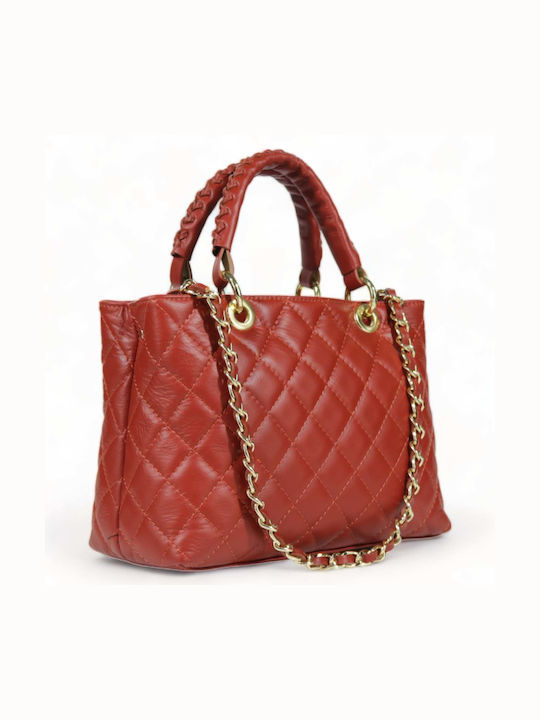 Passaggio Leather Leder Damenhandtasche Tote Handtasche Maroon