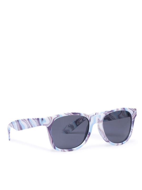 Vans Men's Sunglasses with Multicolour Plastic Frame and Gray Gradient Lens VN000LC0BVN