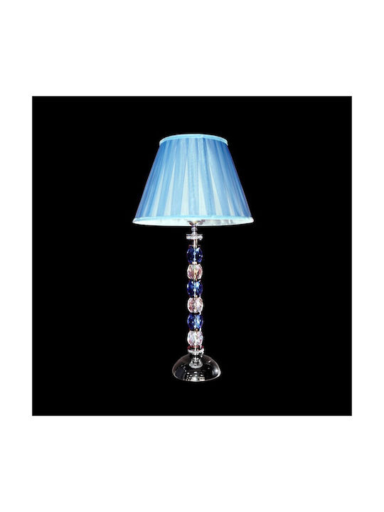 DITS Lighting Κρυστάλλινο Πορτατίφ με Μπλε Καπέλο