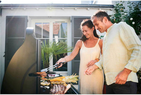 Campingaz Select 4 EXS Gasgrill Gusseisen Rost mit 4 cm 12kW und Seitenbrenner