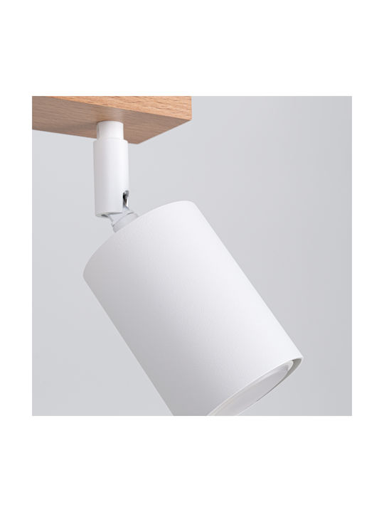 Sollux 3l Pendant Light White with Socket GU10 18x13x47cm