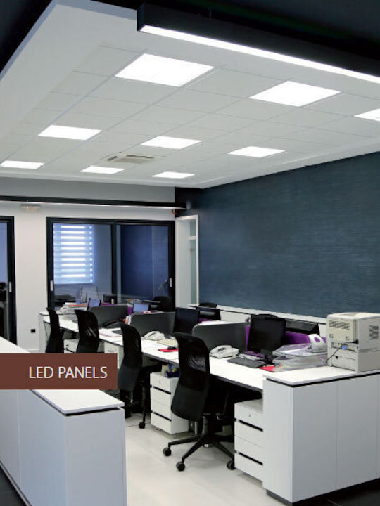 Horoz Electric Square Recessed LED Панел 15W с Cool White Светлина 6400К