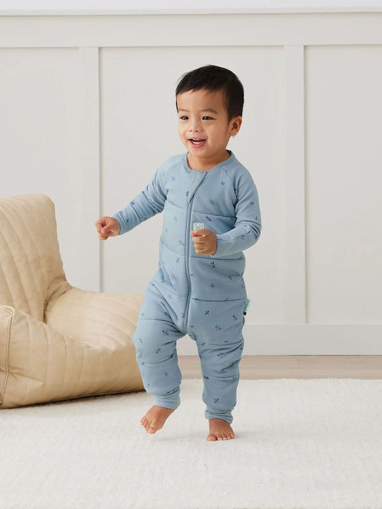Ergo Pouch Winter Sleeping Bag with Feet Sleep Onesie 2.5 Tog Light Blue