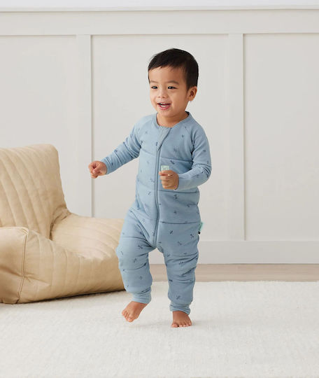 Ergo Pouch Winter Sleeping Bag with Feet Sleep Onesie 2.5 Tog Light Blue