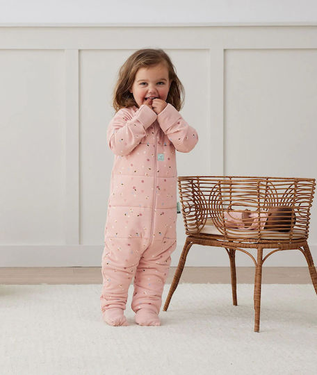 Ergo Pouch Winter Schlafsack mit Füßen Sleep Onesie 2.5 Tog Rosa