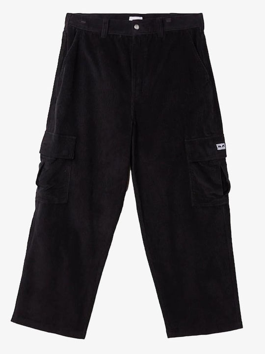 Trousers Cargo in Baggy Line Black