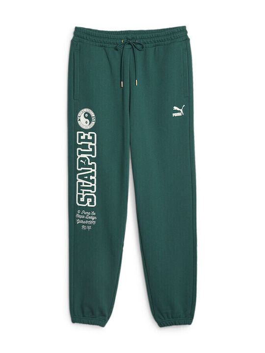 Staple Sweatpants with Elastic Green