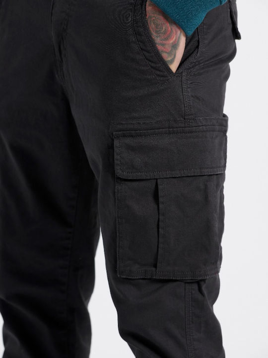 Ανδρικό Παντελόνι Cargo Regular Fit DK Grey