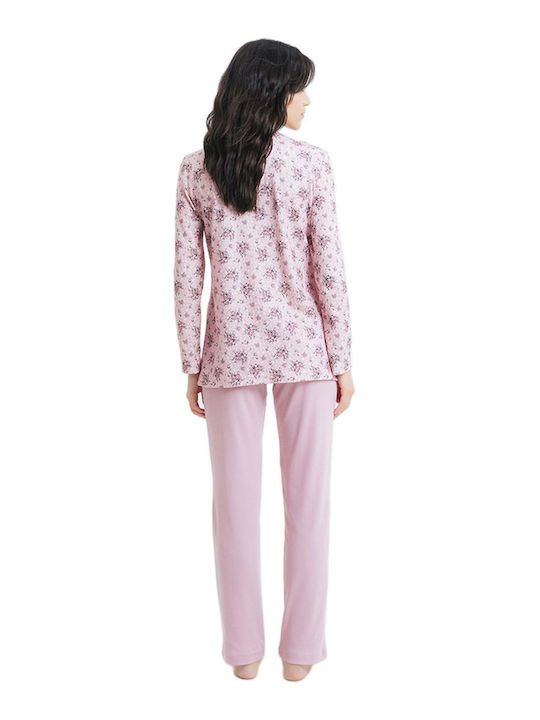 Odyssey Iarnă Pijama femei Bumbac Bluza pijama Lila