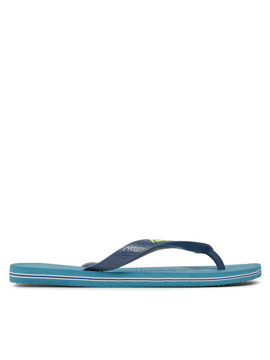 Havaianas Brasil Logo Flip Flops Γαλάζια