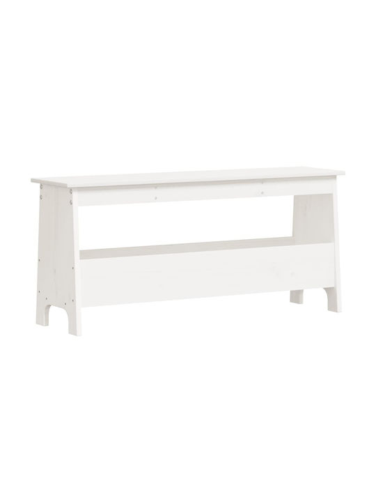 Entry Furniture with Shoe Rack & Bench White 100x28x45cm