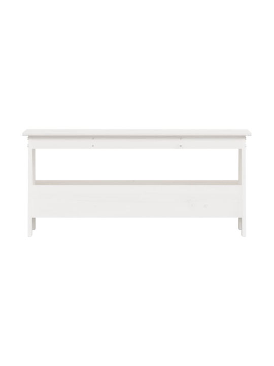 Entry Furniture with Shoe Rack & Bench White 100x28x45cm