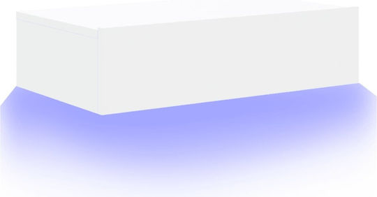TV-Ständer mit LED-Beleuchtung Weiß M60xT35xH15.5cm