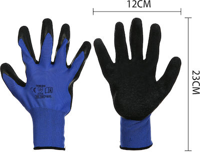 Tpster Gloves for Work Blue Latex 1pcs