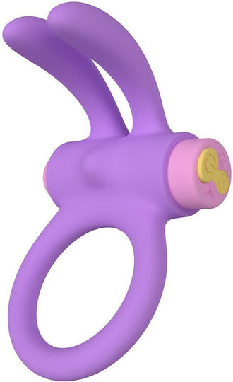 Party Color Toys Vibrating Ring Cock Silicone Purple