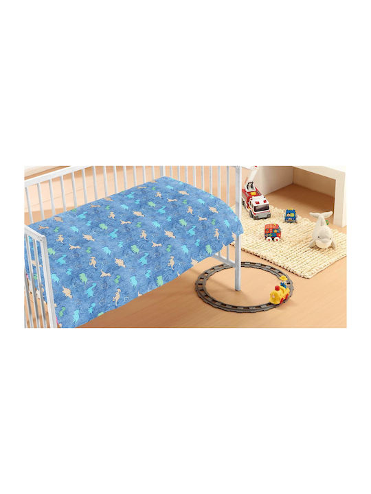 Dimcol Blanket Nursery Swaddling Blankets Fleece Blue Blue 70x110cm