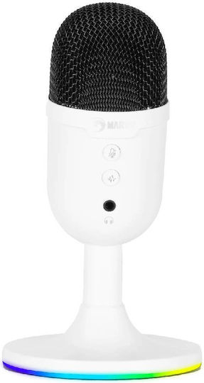 Marvo MIC-06 Microphone USB Tabletop in White Color