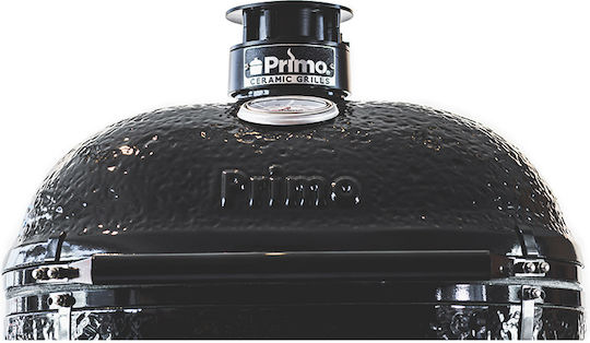 Primo Grills Ceramic Charcoal Grill Kamado With Lid and Thermometer 64x64cm