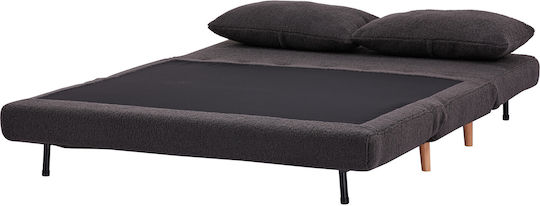 Doppelsitzer Sofa Bett Grau 140x90x81cm
