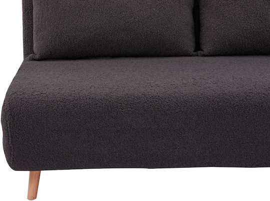 Doppelsitzer Sofa Bett Grau 140x90x81cm