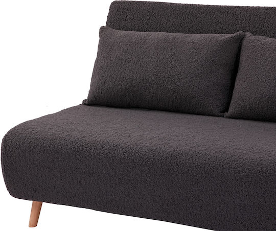 Doppelsitzer Sofa Bett Grau 140x90x81cm