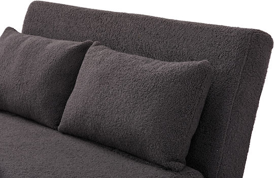 Doppelsitzer Sofa Bett Grau 140x90x81cm