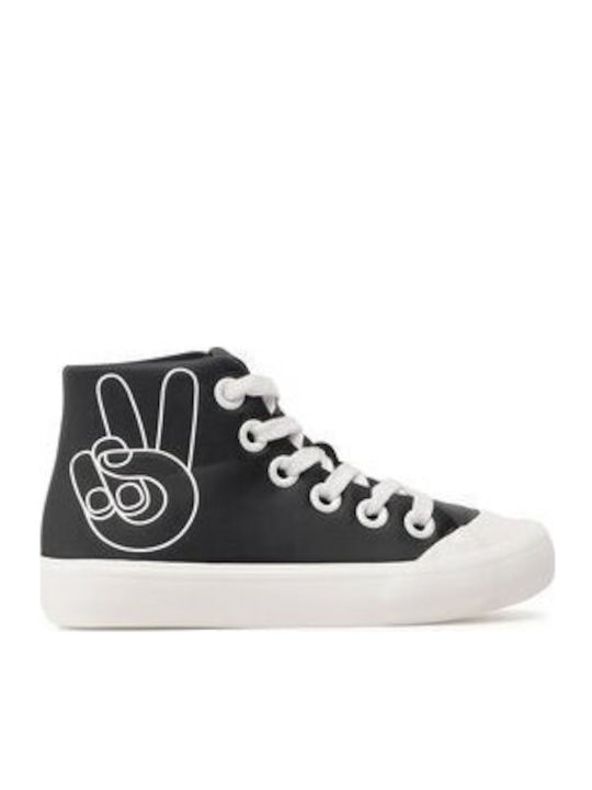 Παιδικά Sneakers High Μαύρα