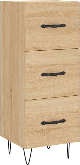 Office Cabinet Wooden Sonoma Oak 34.5x34x180cm