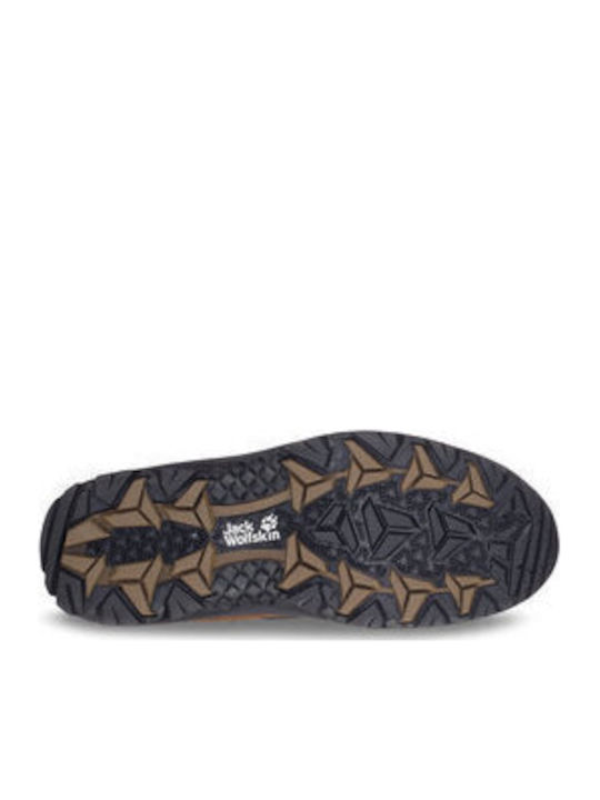 Jack Wolfskin Vojo 3 Ανδρικά Ορειβατικά Μποτάκια Αδιάβροχα Καφέ
