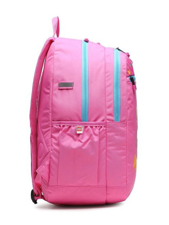 LEGO Urban School Bag Backpack Elementary, Elementary Pink with Water Bottle Holder 28Liters