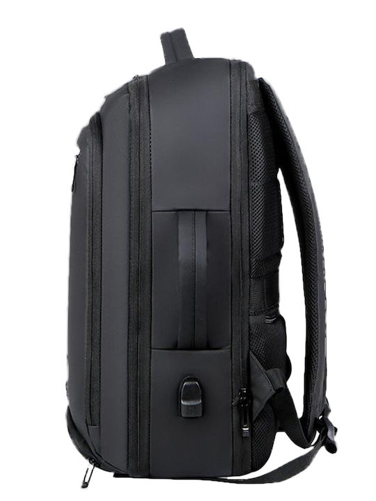 Playbags Collection Waterproof Backpack Laptop Bag 15.6" with USB Port in Black Color