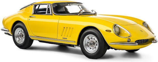 Ferrari Modeling Figure Car Yellow in Scale 1:18